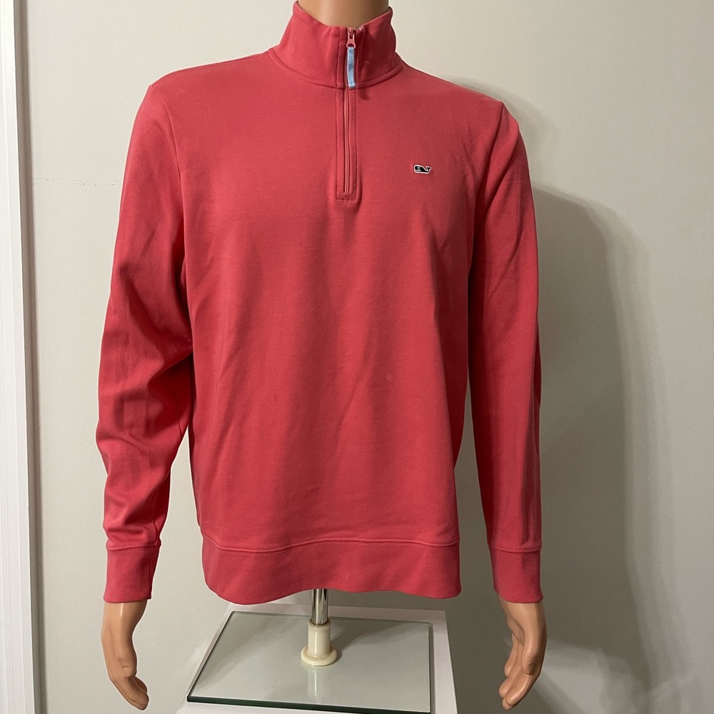 Vineyard Vines quarter-zip salmon sz M